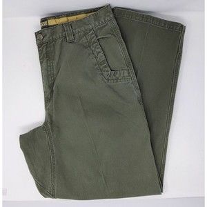 MOUNTAIN KHAKIS GREEN KHAKI COTTON PANTS MEN 36 X 30